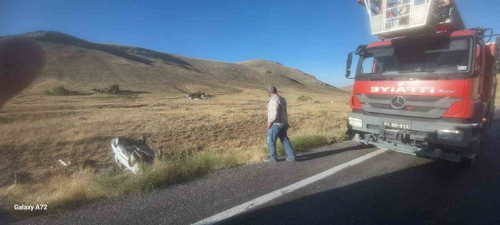 Niğde’de takla atan araç sürücüsü öldü
