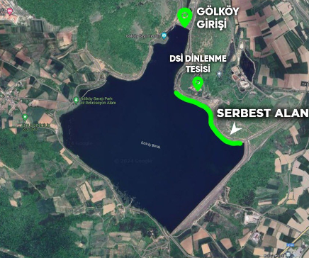 G&ouml;lk&ouml;y Barajı&rsquo;nda balık tutma yasağı kalktı: "Aşırı avlanma yapmayın"
