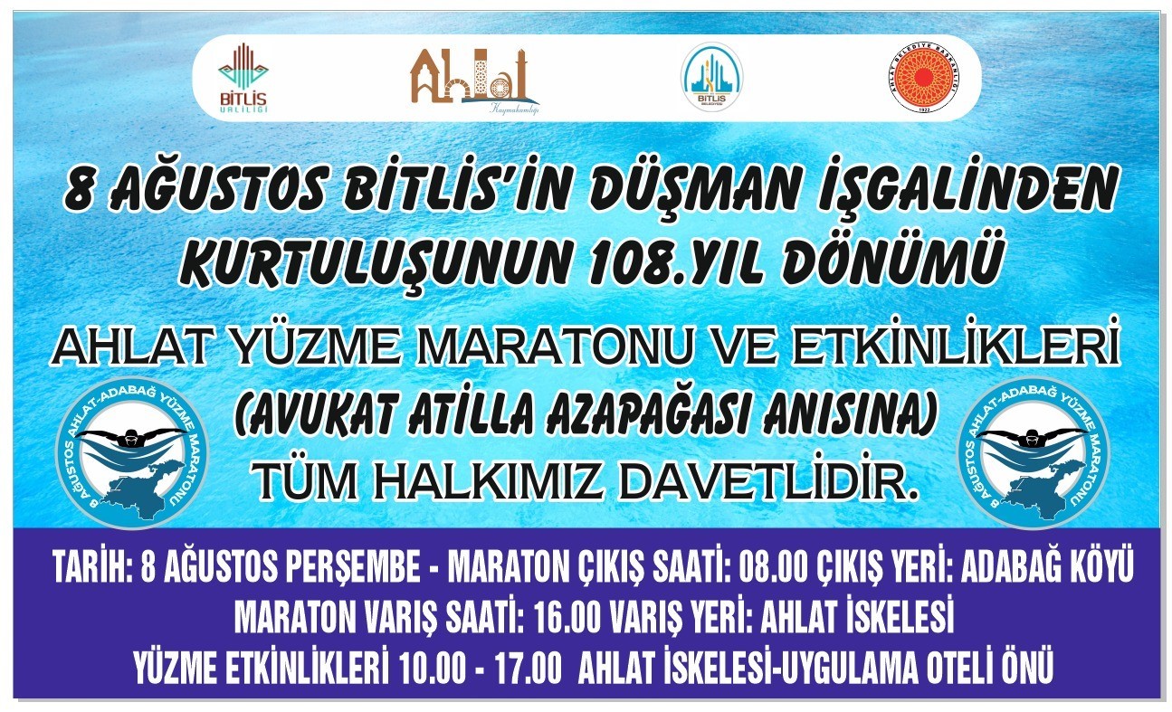 Van G&ouml;l&uuml;&rsquo;nde 14 kilometrelik y&uuml;zme maratonu d&uuml;zenlenecek
