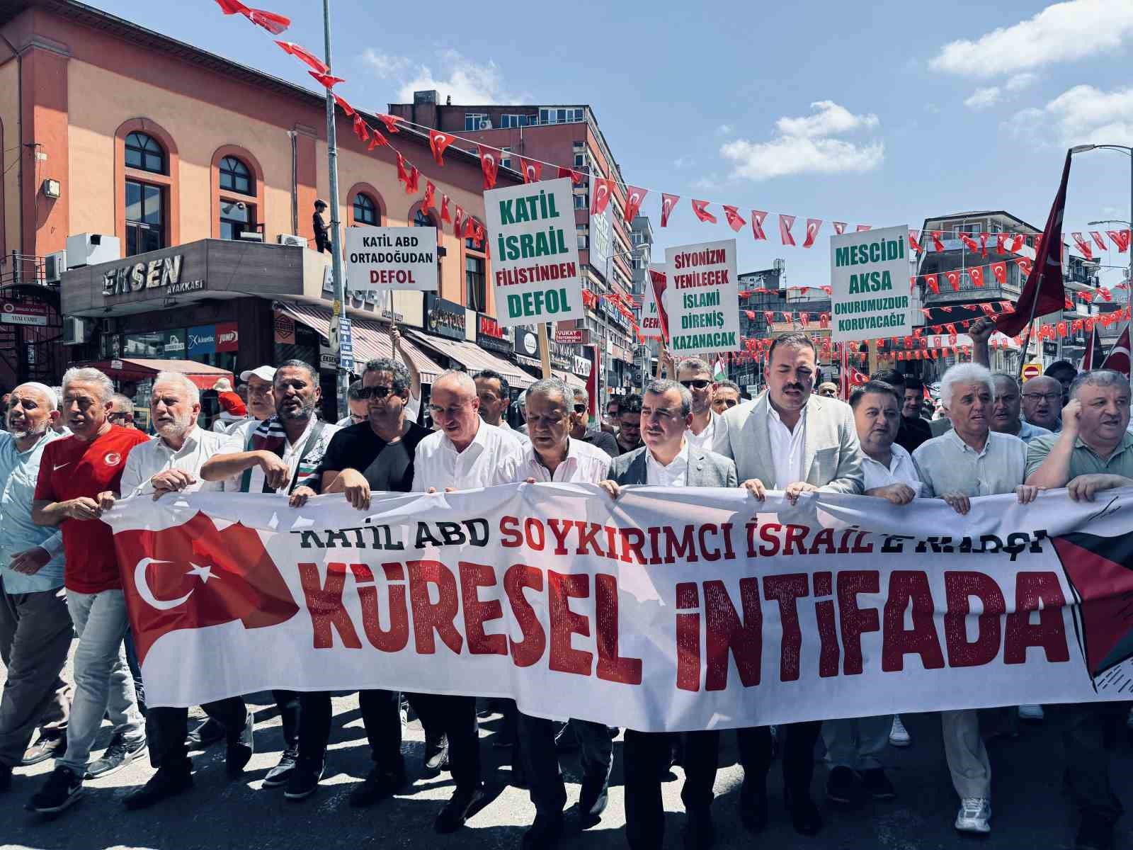 Haniye’nin öldürülmesi Zonguldak’ta protesto edildi
