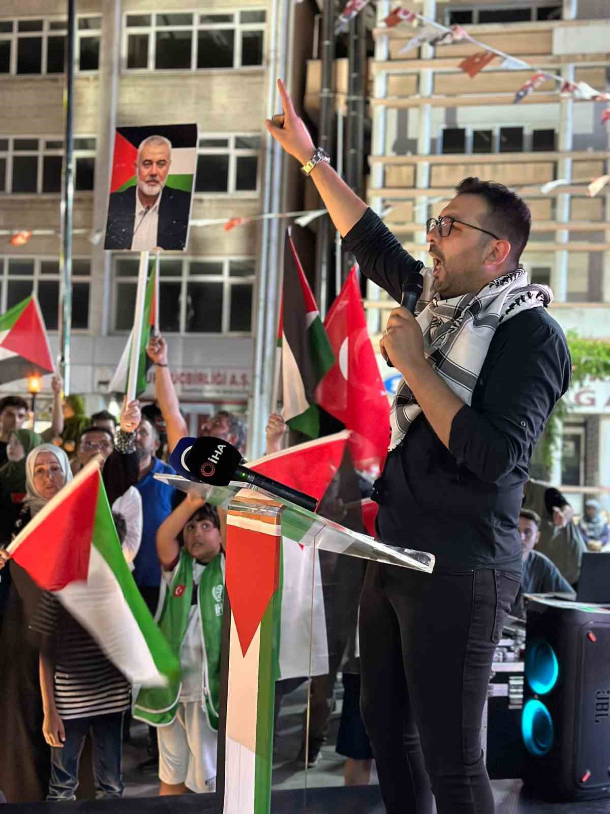 Burdurlular Gazze ve Heniyye i&ccedil;in y&uuml;r&uuml;d&uuml;
