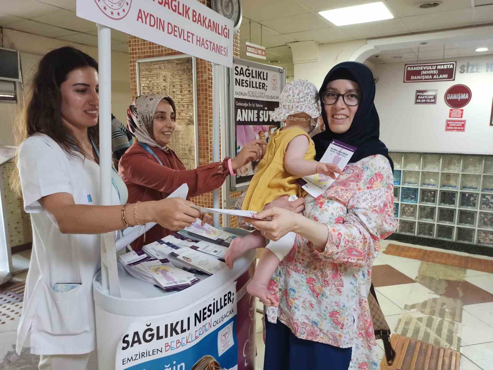 Aydın Devlet Hastanesi&rsquo;nde D&uuml;nya Emzirme Haftası etkinliği
