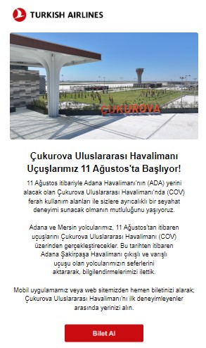 Adana Havalimanı&rsquo;nın &rsquo;ADA&rsquo; kodu artık tarih oldu
