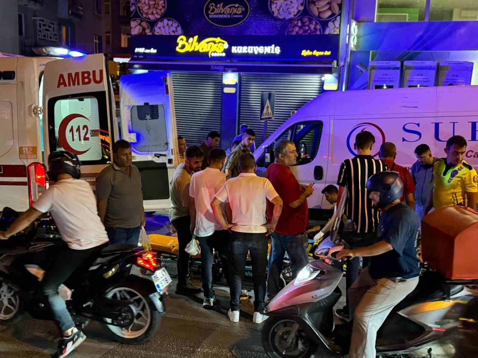 Kontrolden &ccedil;ıkan motosiklet devrildi, s&uuml;r&uuml;c&uuml;s&uuml; yaralandı
