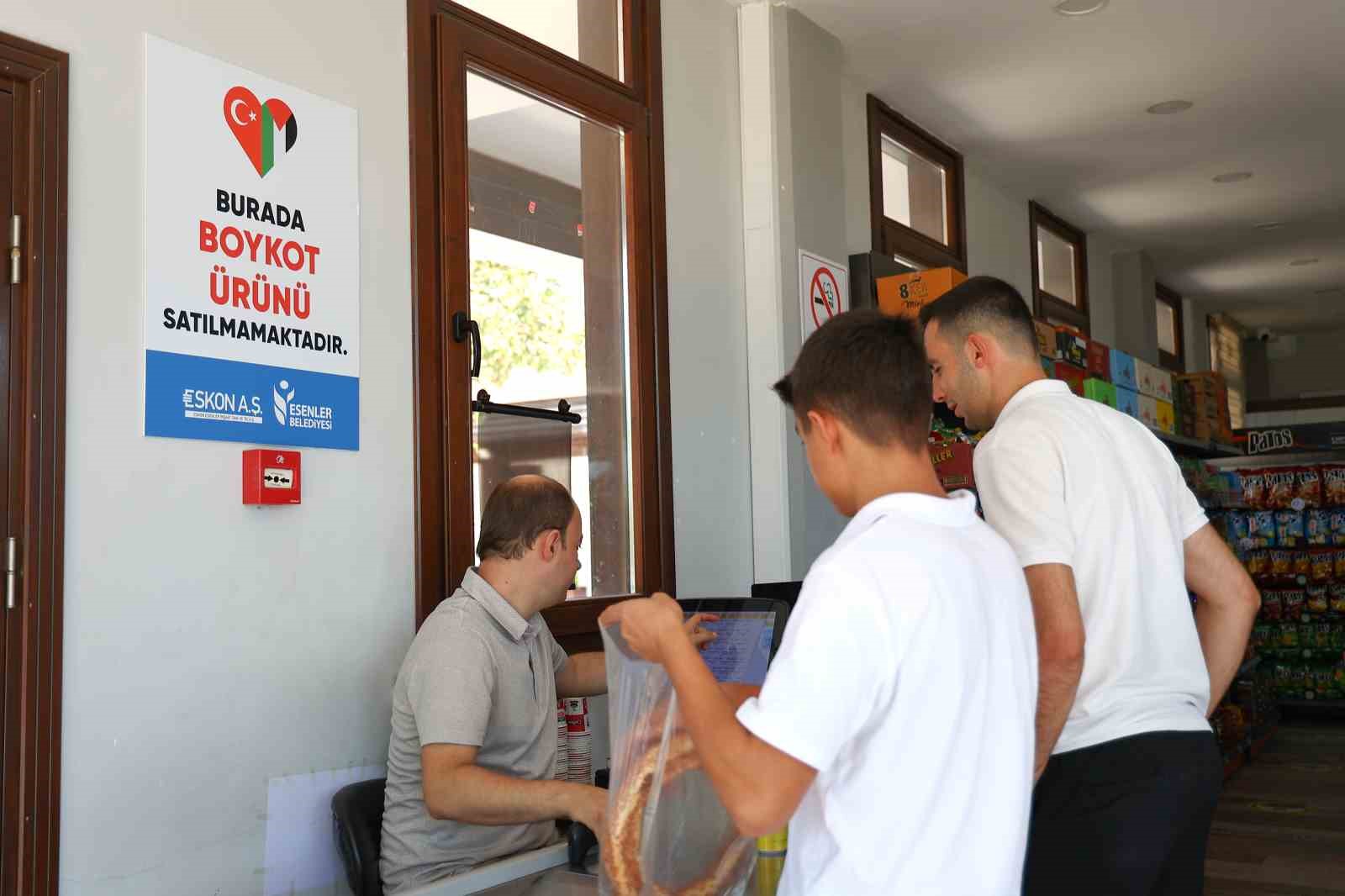 Esenler&rsquo;deki iki markette boykot &uuml;r&uuml;nler satılmıyor

