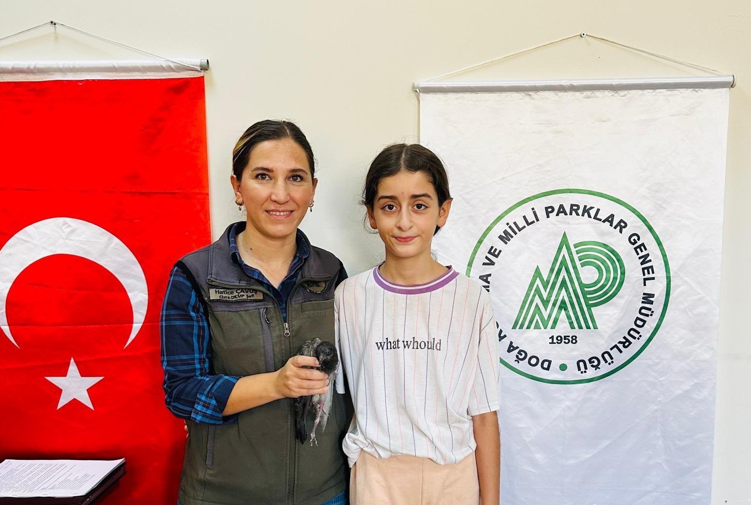 Cizre’de kız çocuğunun yaralı bulduğu ’kaya güvercini’ tedavi altına alındı
