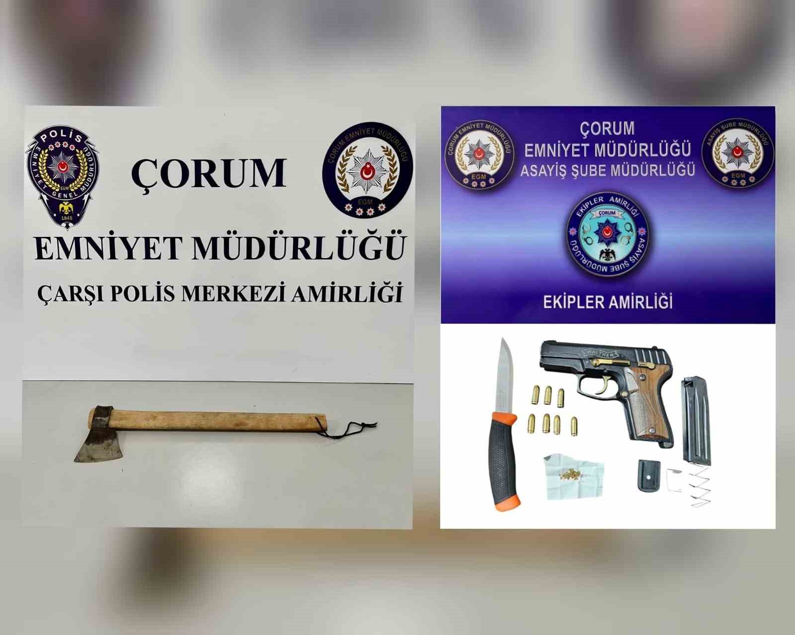 &Ccedil;orum polisinden şok denetim
