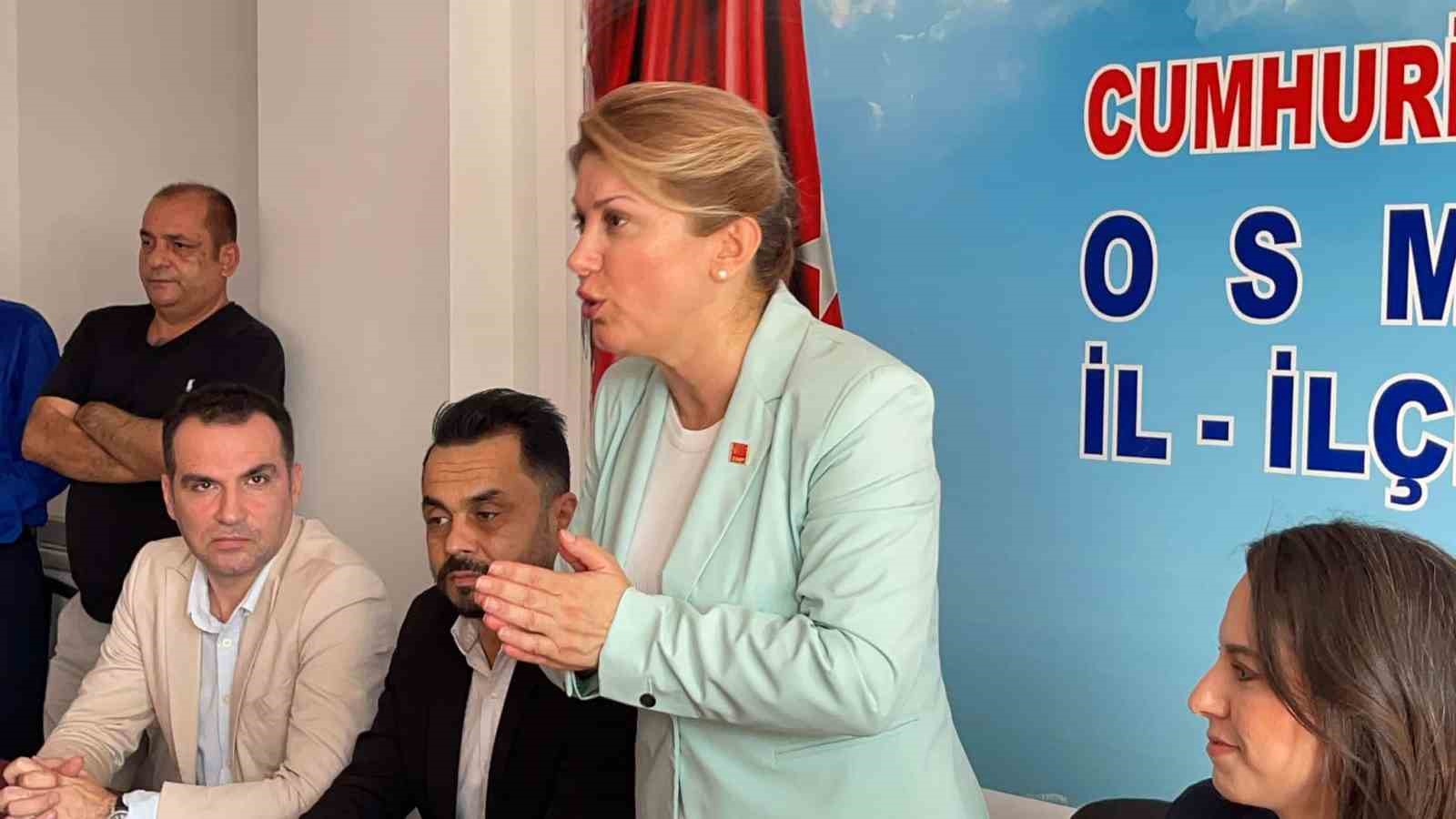 CHP Kadın Kolları Genel Başkanı Asu Kaya memleketi Osmaniye’de
