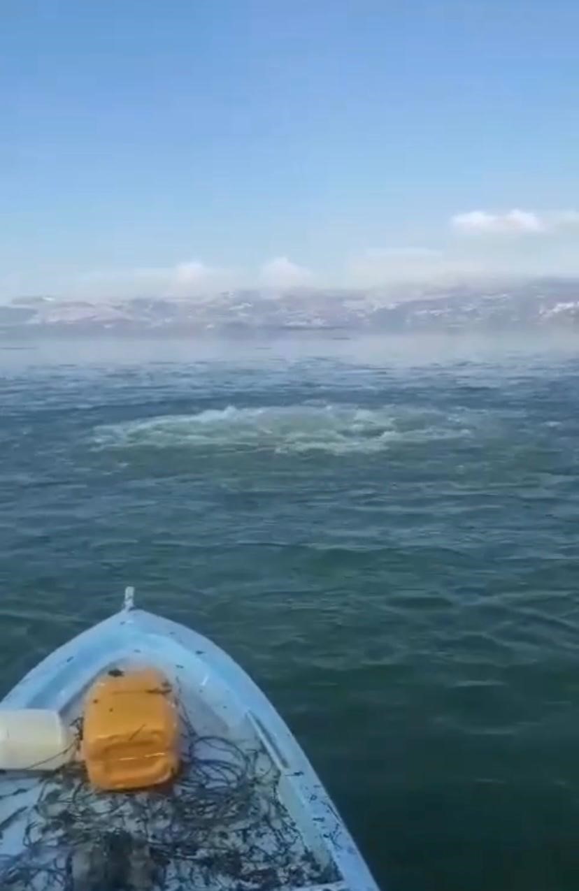 Eğirdir Gölü’nde meydana gelen su kabartılarında metan gazı ihtimali
