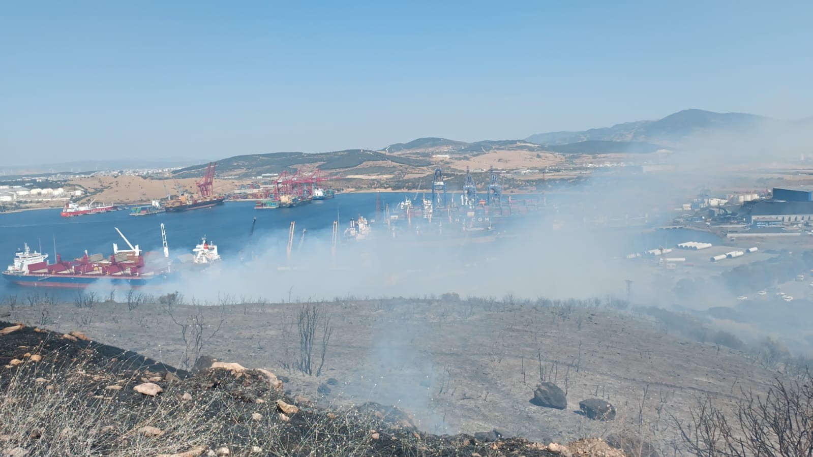 Aliağa’daki orman yangını kontrol altında