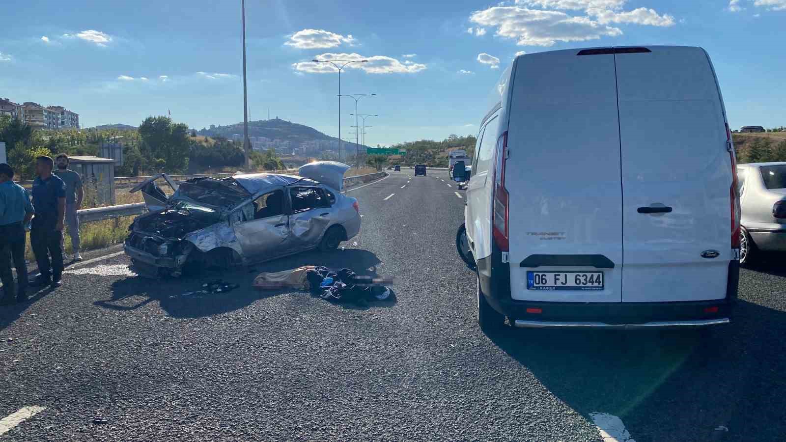 Ankara’da trafik kazası: 1 ölü