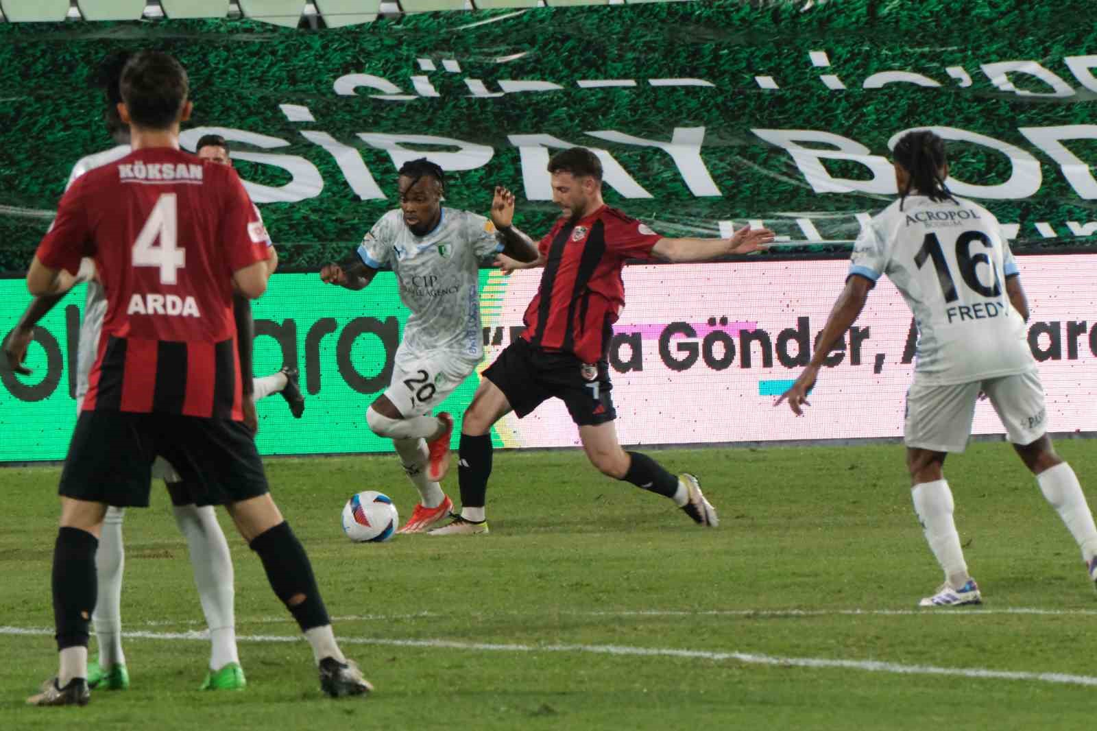 Trendyol Süper Lig: Bodrum FK: 0 - Gaziantep FK: 1 (Maç sonucu)
