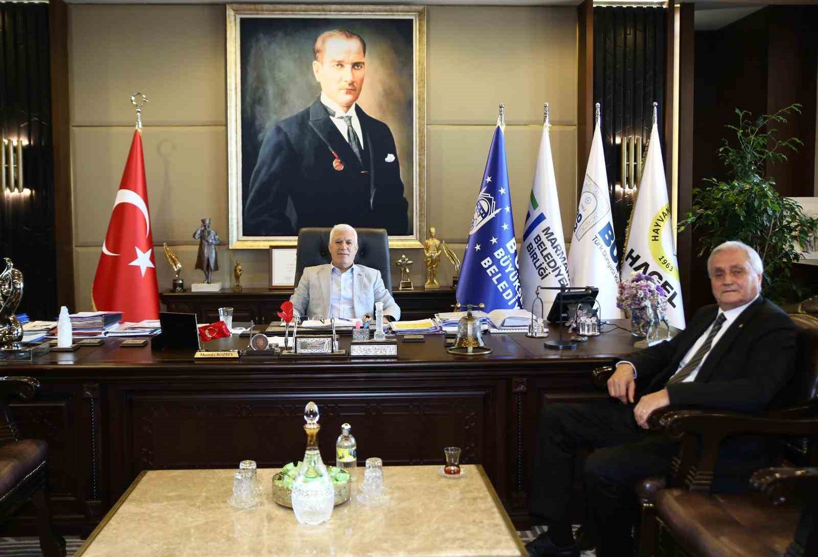İki başkan bir araya geldi

