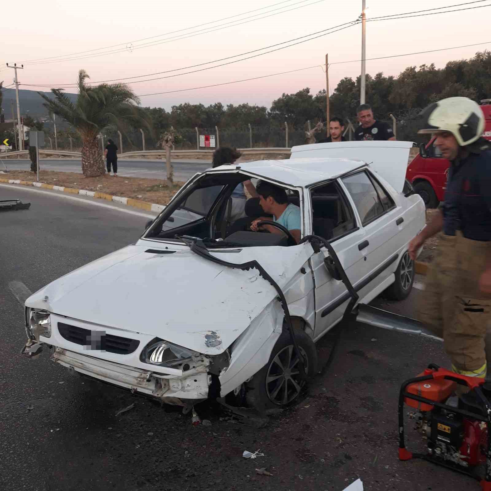 Erdek&rsquo;te trafik kazası: Takla atan ara&ccedil;tan sağ &ccedil;ıktılar
