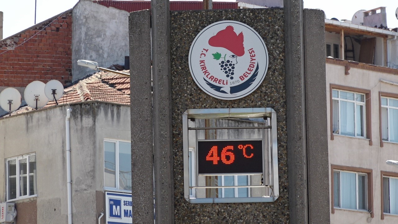 Kırklareli’nde termometreler 46-47 dereceyi gösterdi