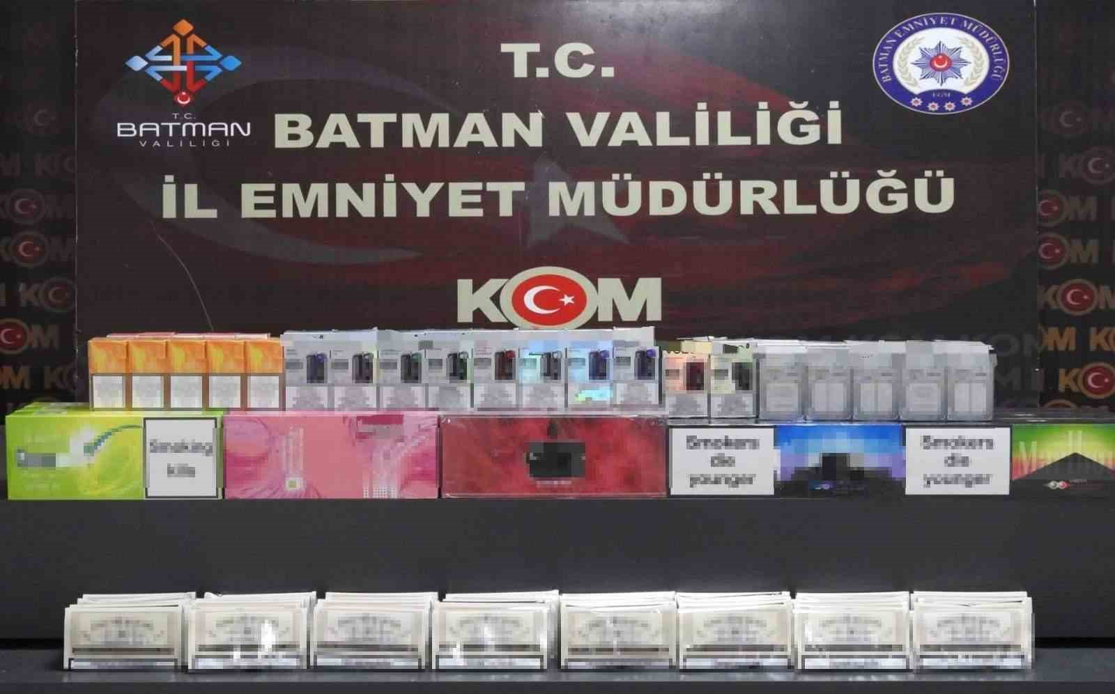 Batman’da gümrük kaçağı 200 paket sigara ele geçirildi