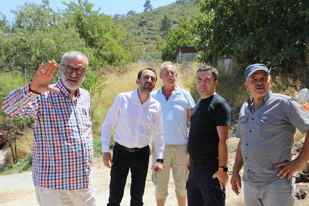 Şehzadeler&rsquo;den orman yangını &ccedil;ıkan mahallede inceleme
