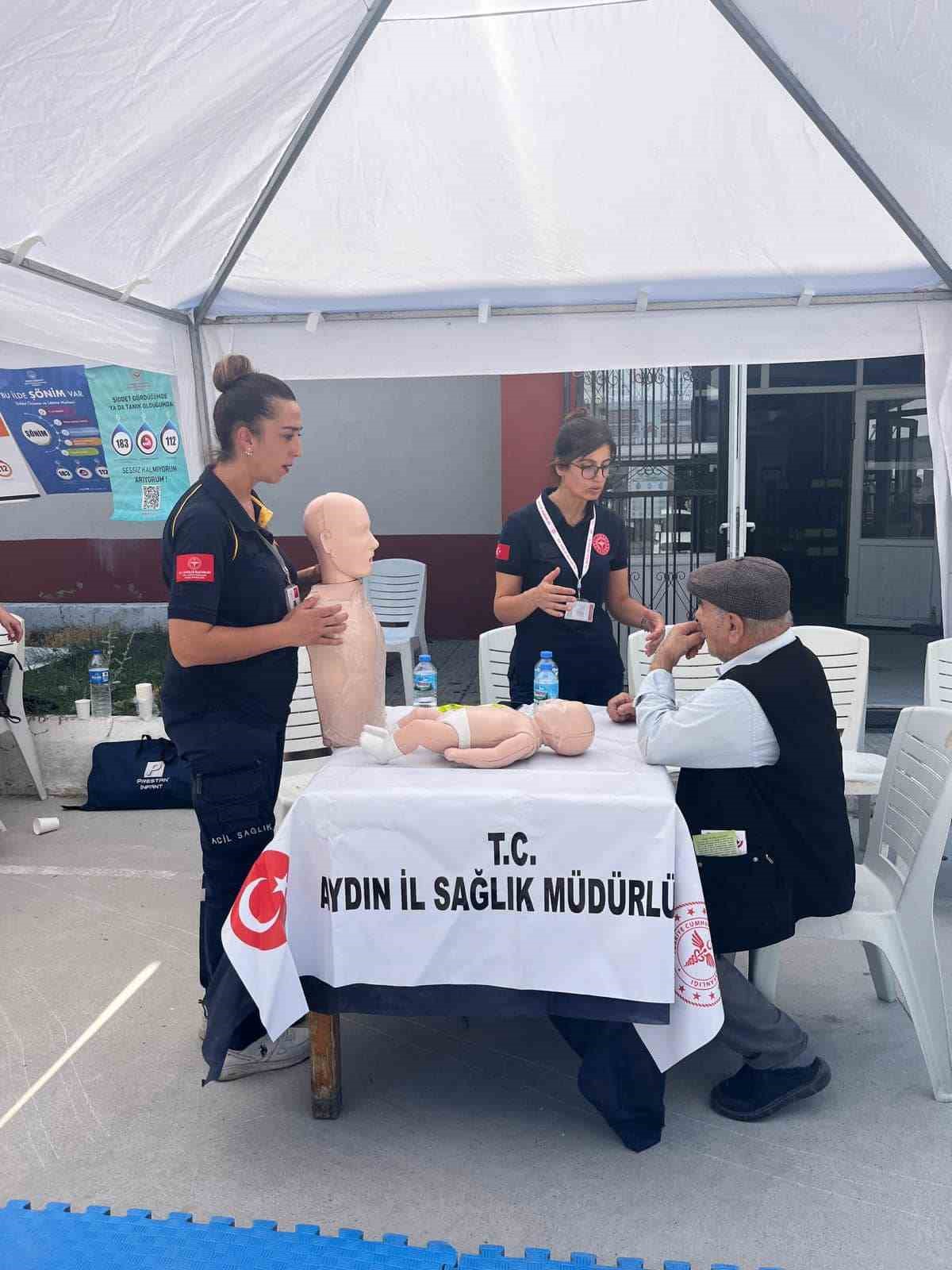 Kirazlı halkı, ilk yardım ve sağlık konularında bilgilendirildi
