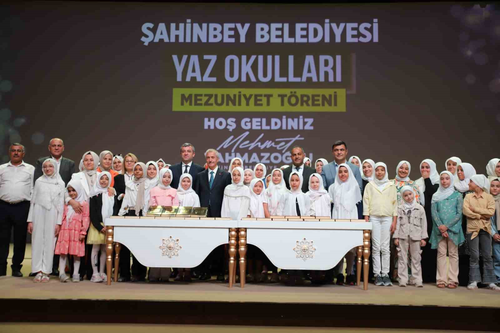 Şahinbey’de yaz okulu mezuniyet töreni düzenlendi