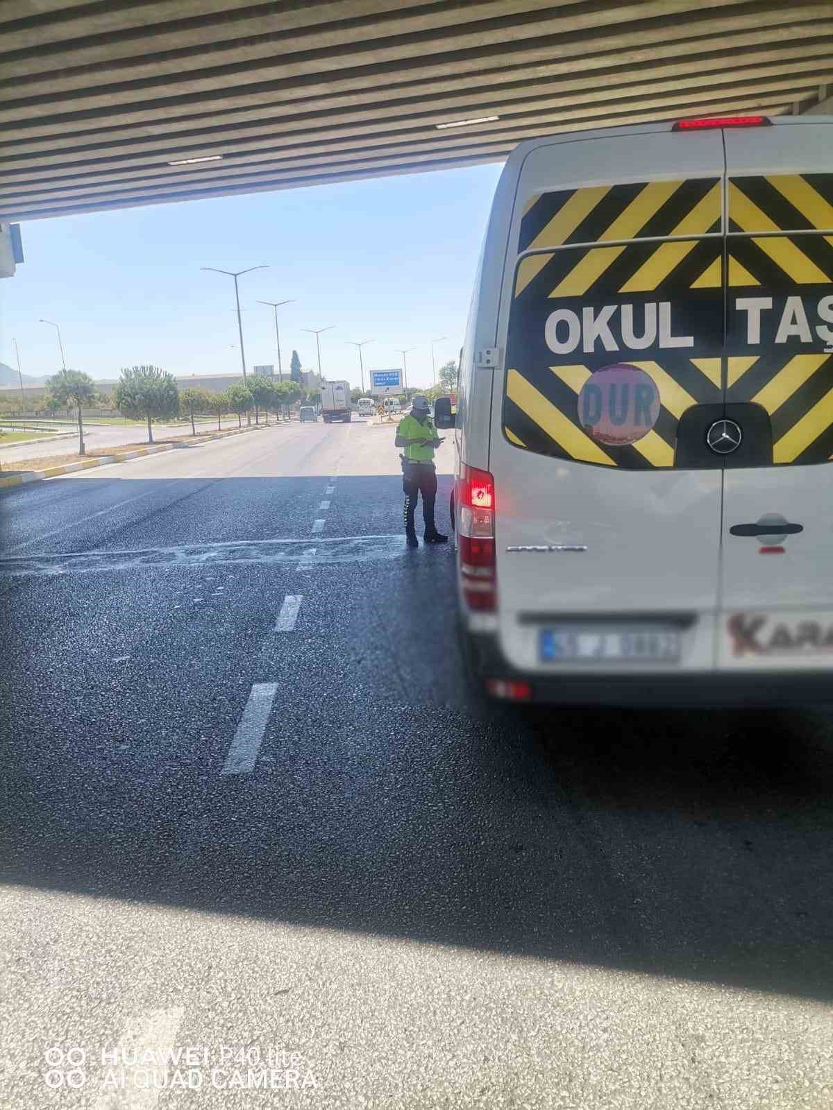 Manisa’da servis araçlarına yönelik denetim