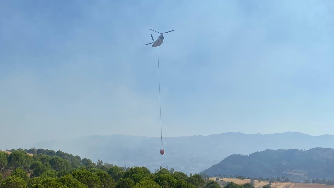 Bozdoğan orman yangını 19&rsquo;uncu saatinde
