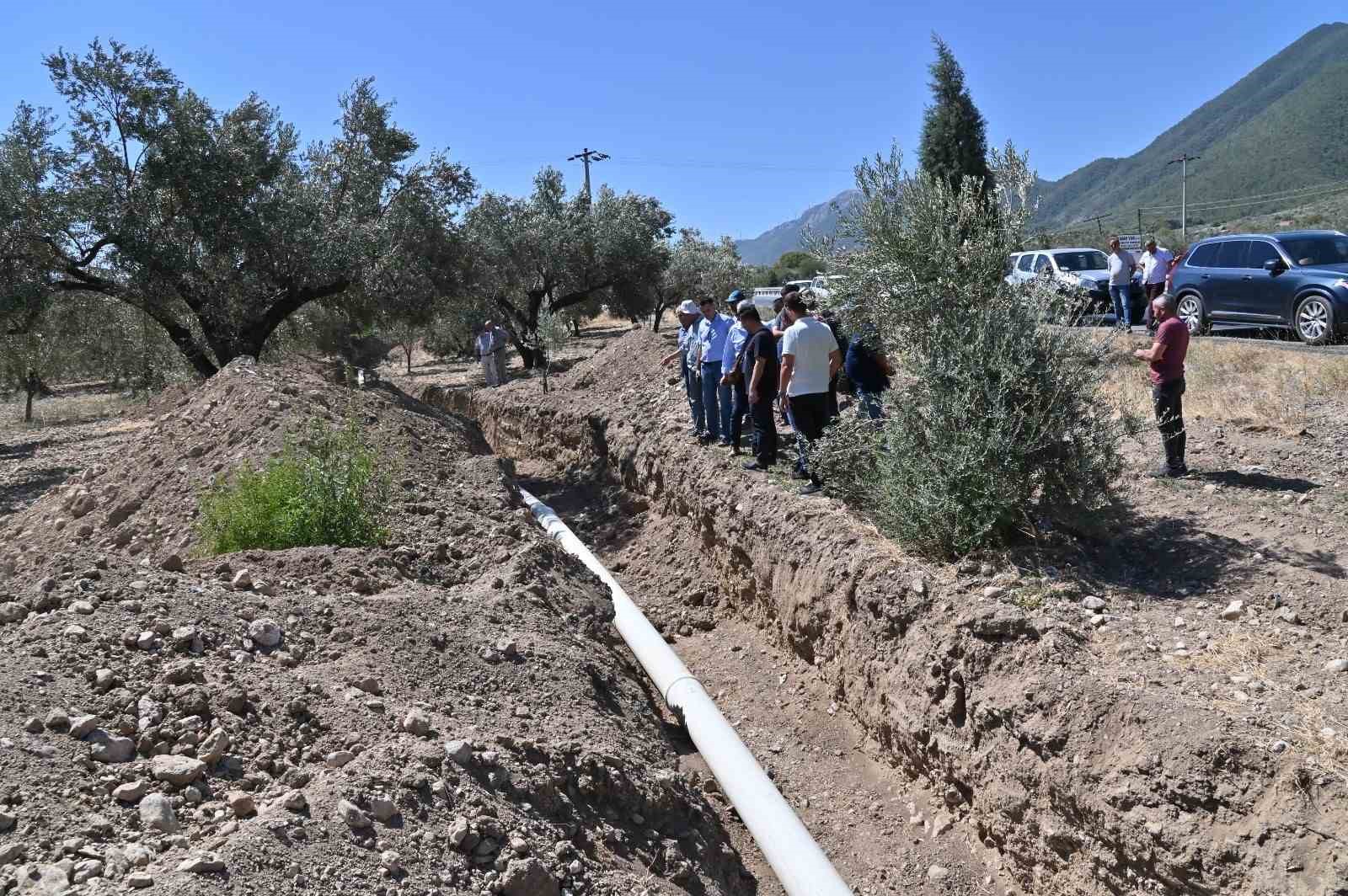 Öveçli projesi ile 2100 dekar arazi suya kavuşacak
