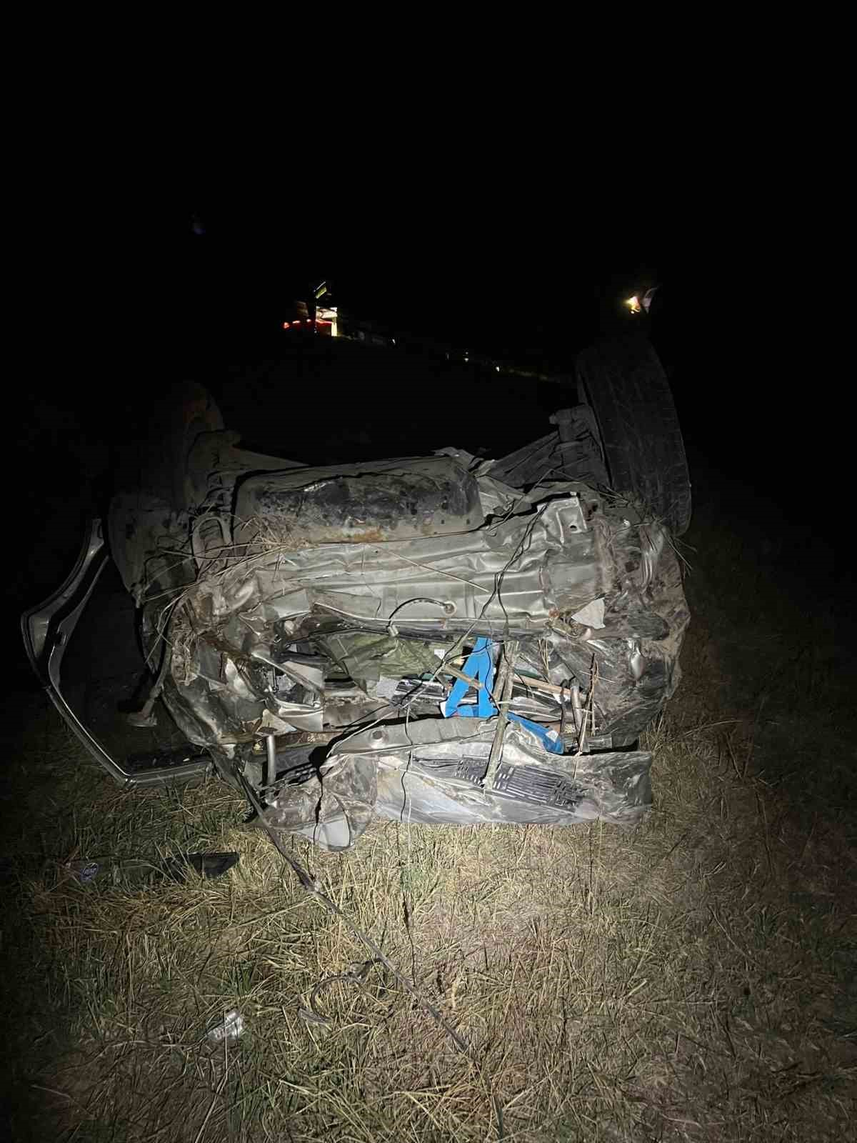 Kırklareli’nde otomobil şarampole devrildi: 1 ölü, 3 yaralı