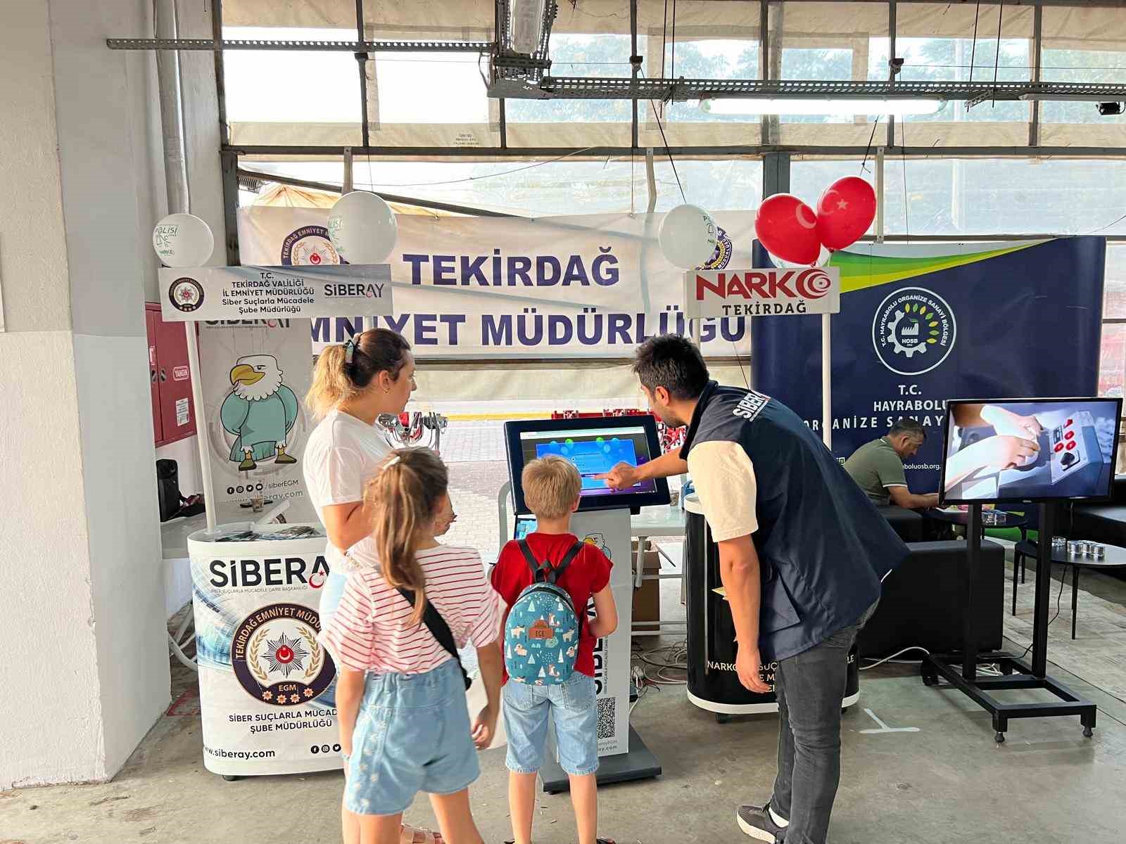 Tekirdağ&rsquo;da siber su&ccedil;lara karşı farkındalık etkinliği
