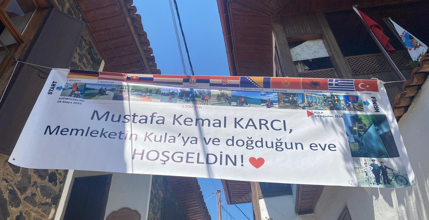 Bisikletle vefa yolculuğunun 108’inci gününde memleketine ulaştı
