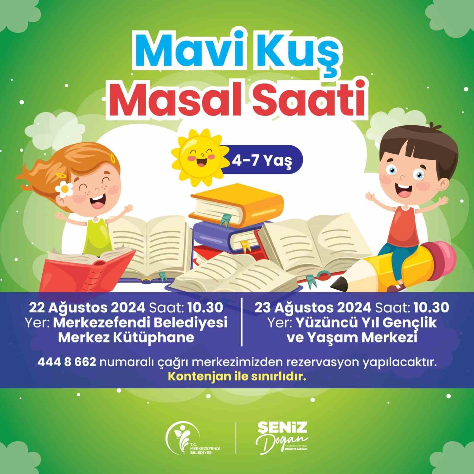 Merkezefendi Belediyesi minikler i&ccedil;in Masal Saati etkinliği d&uuml;zenliyor
