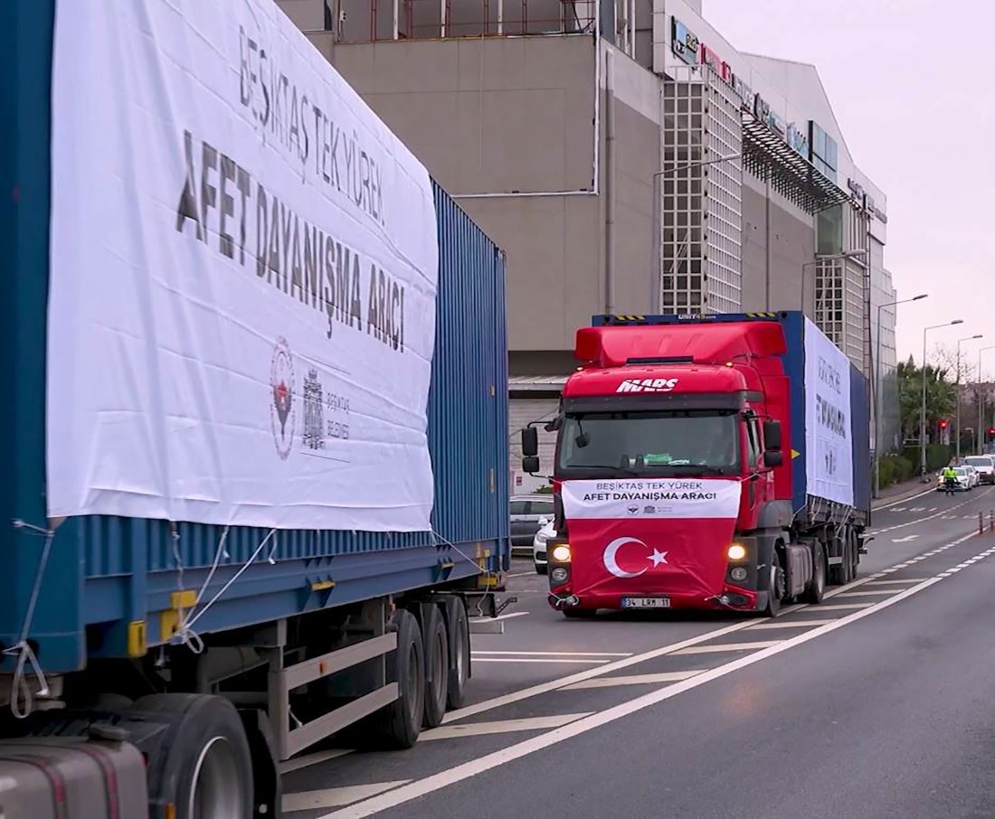 Beşiktaş Belediyesi depremzedelerin yaralarını sarmaya devam ediyor