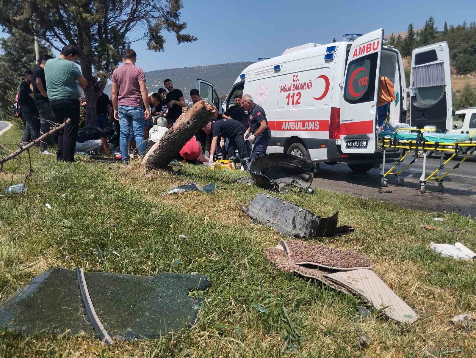 Kahramanmaraş’ta trafik kazası: 6 yaralı
