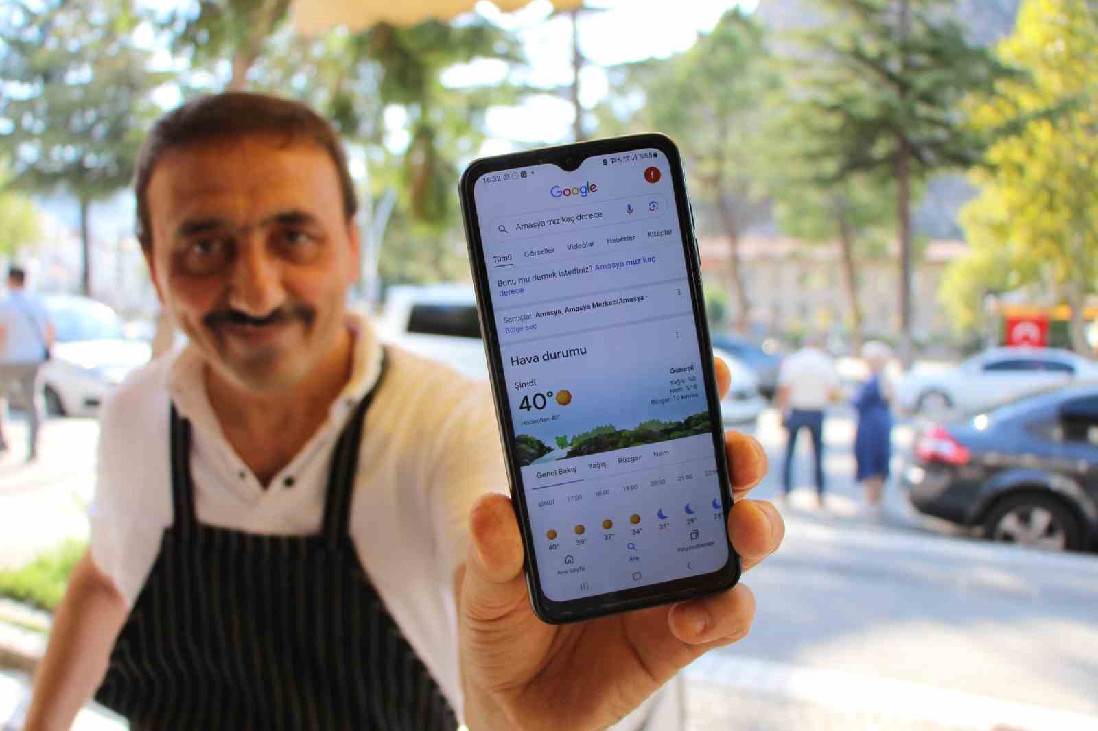 Amasya’da hava sıcaklığı 40 dereceyi buldu