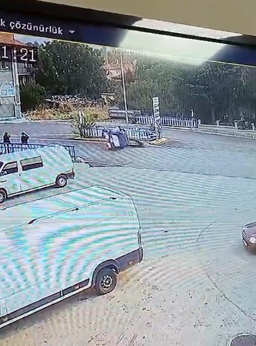 Isparta’da eski muhtarın öldüğü kaza güvenlik kamerasına yansıdı