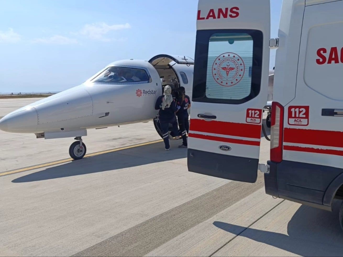 Hasta bebekler uçak ambulansla İstanbul’a sevk edildi
