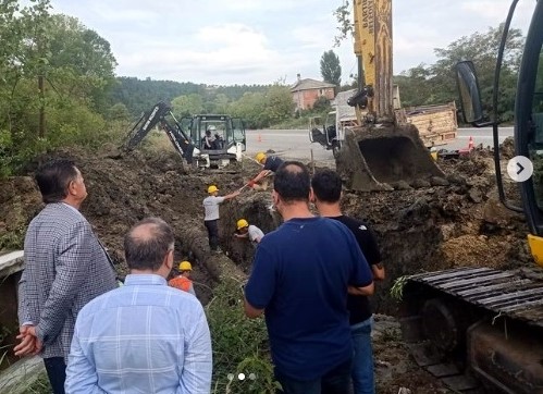 Bartın’da su ishale hattında bakım ve onarım çalışma yapıldı
