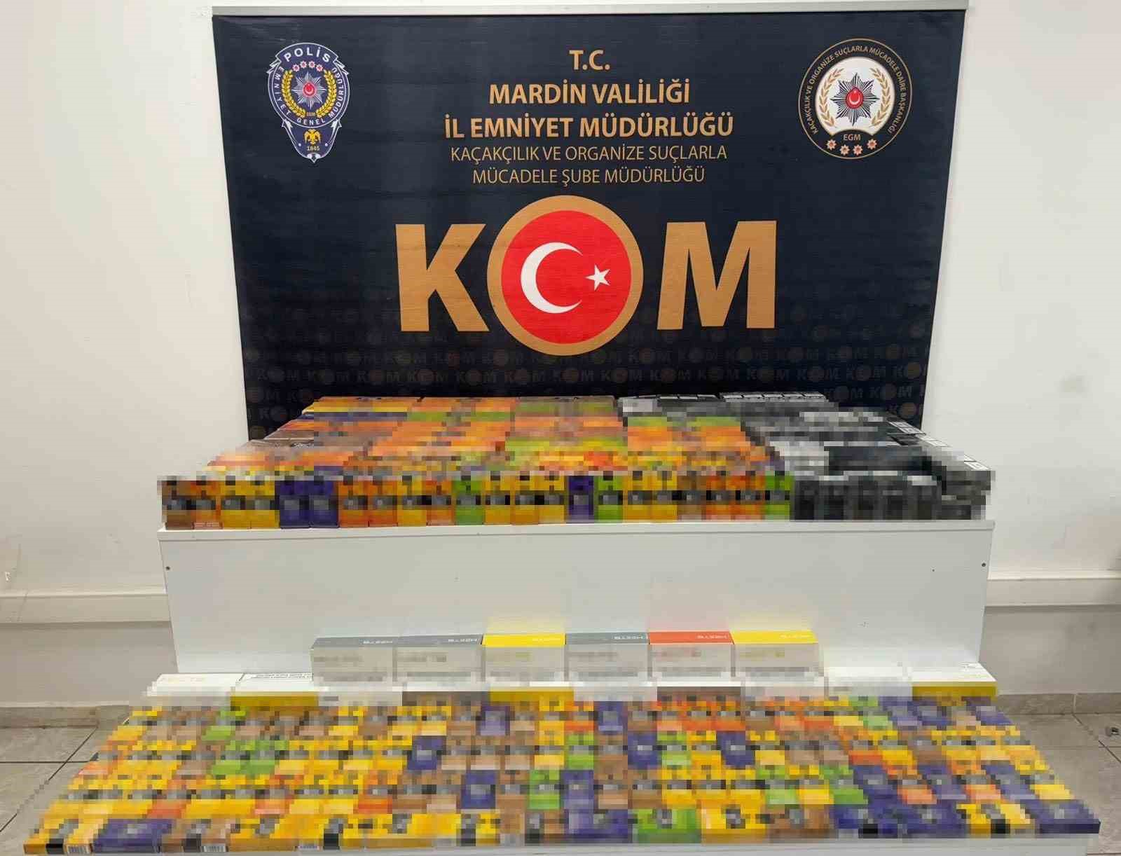 Mardin’de 10 bin 540 paket kaçak sigara ele geçirildi