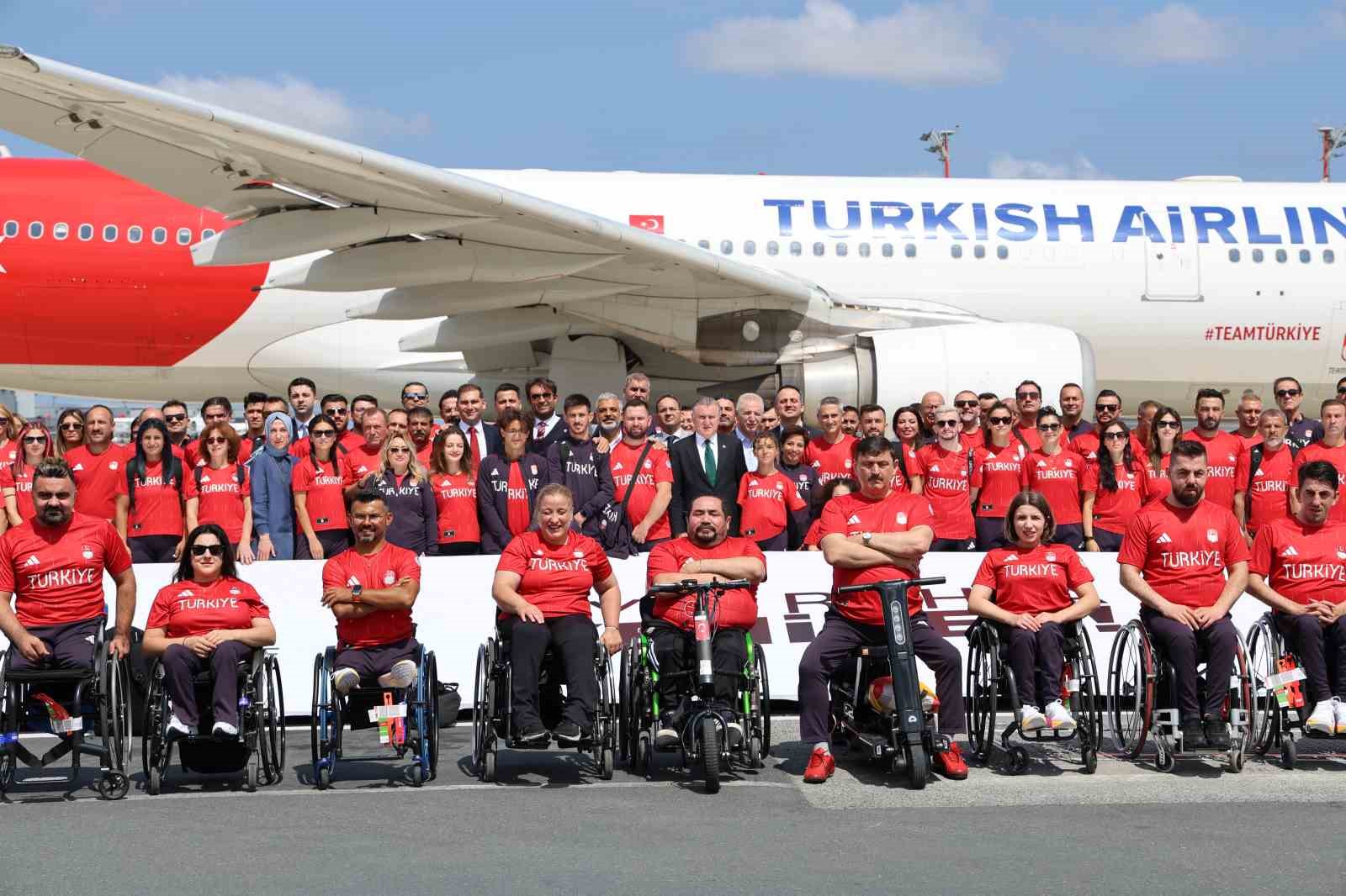 Paralimpik milli takımı tören eşliğinde Fransa’ya uğurlandı
