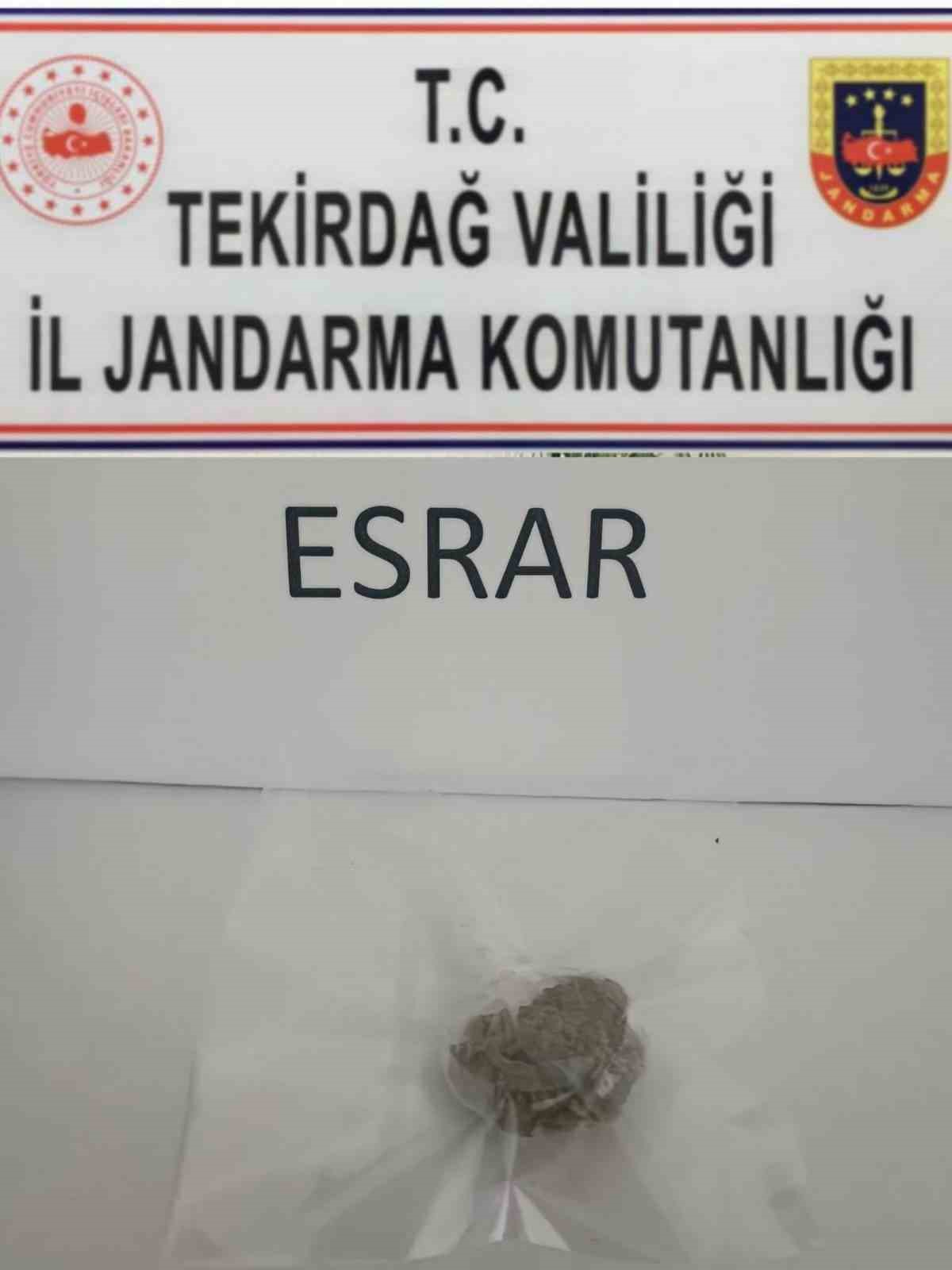 Tekirdağ&rsquo;da uyuşturucu denetimlerinde 3 kişi yakalandı
