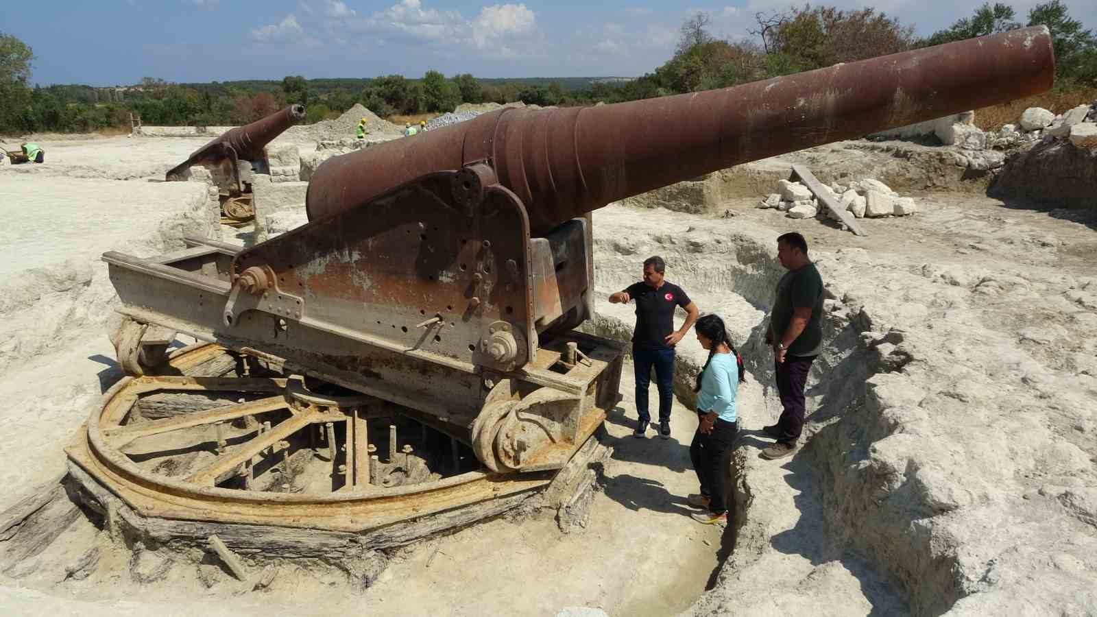 Çanakkale Savaşları’ndan kalma 109 yıllık top mevzileri gün yüzüne çıkarılıyor
