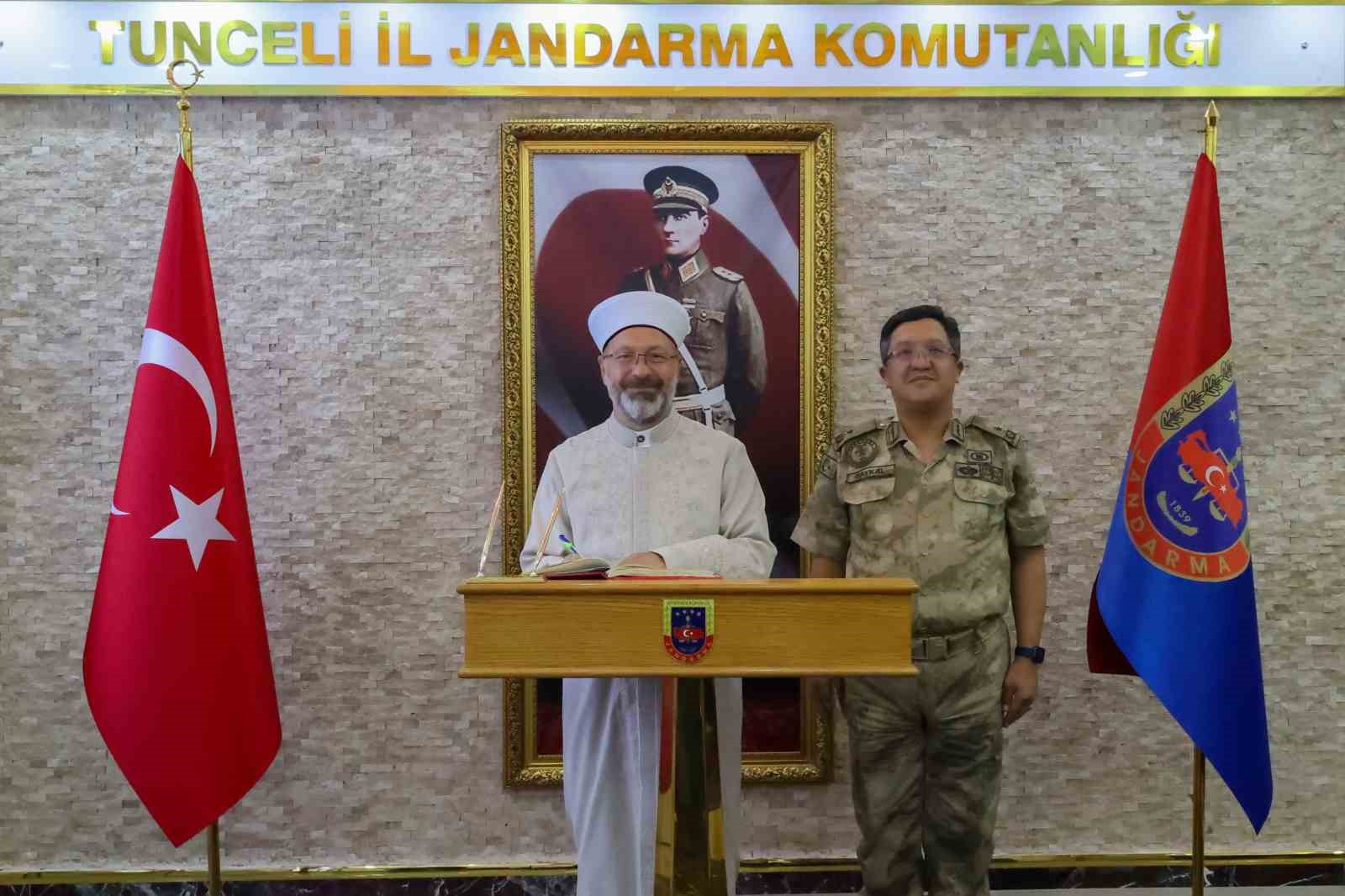 Diyanet İşleri Başkanı Erbaş, Tunceli’de cami temeli attı
