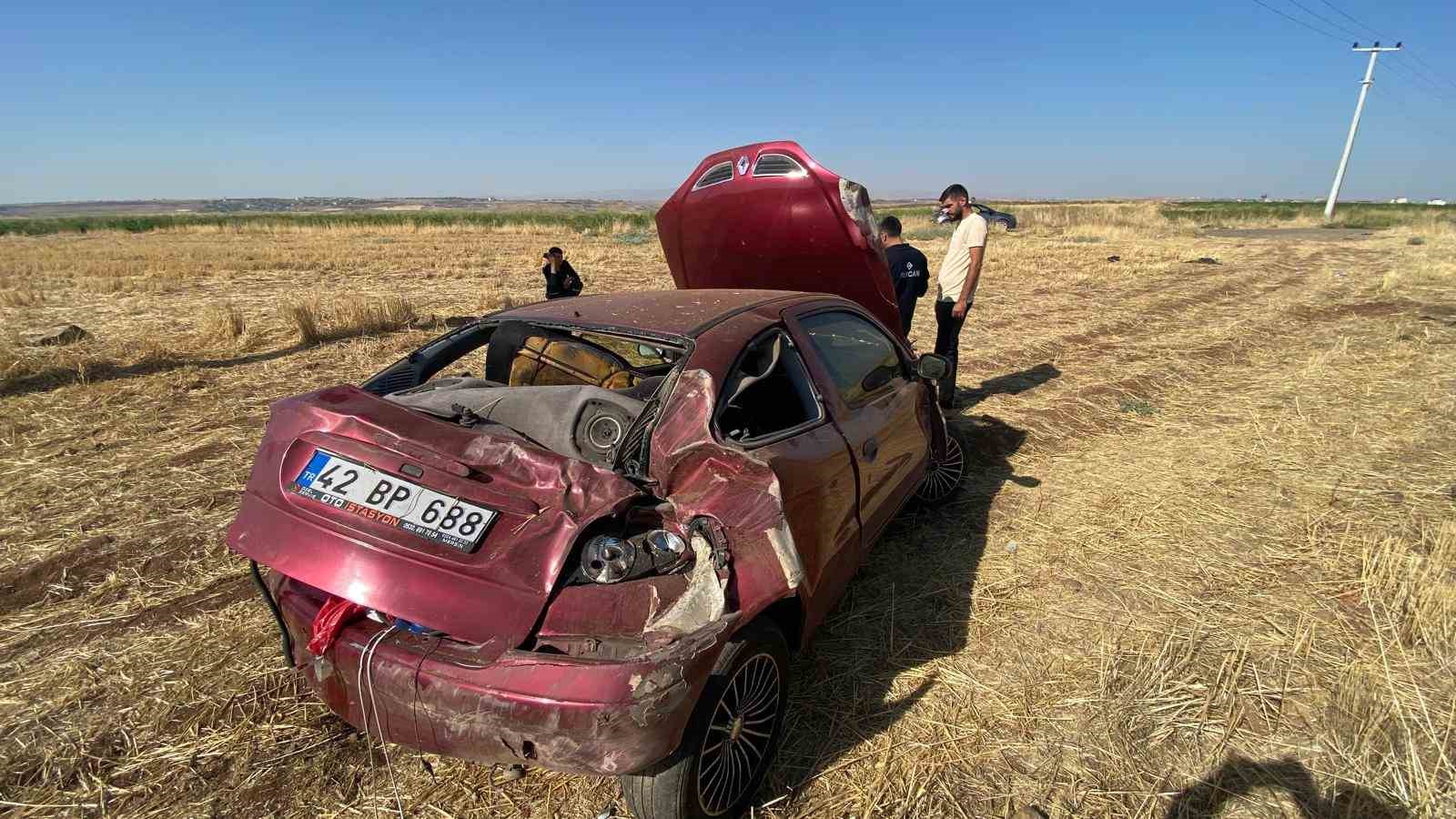 Sürücüsünün kontörlünden çıkan otomobil takla attı: 1 yaralı
