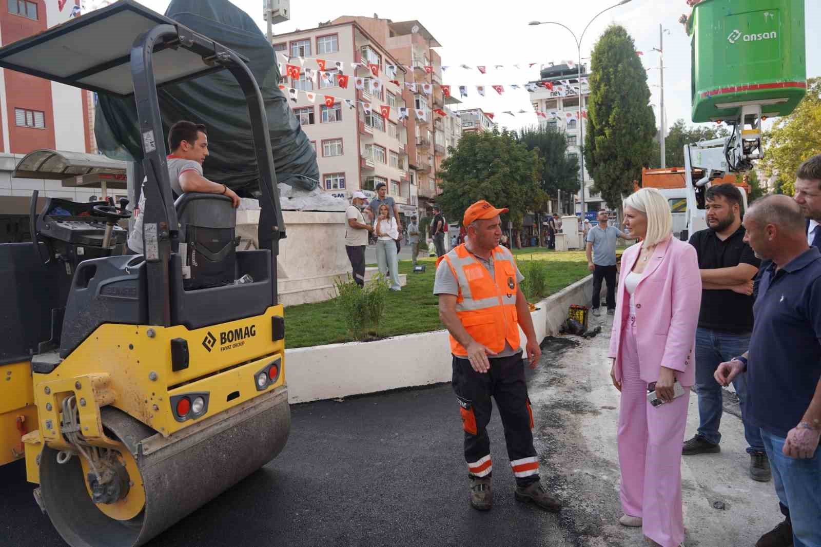 Atatürk heykeli ve refüj düzenlemesiyle Bilecik’in vitrini güzelleşti