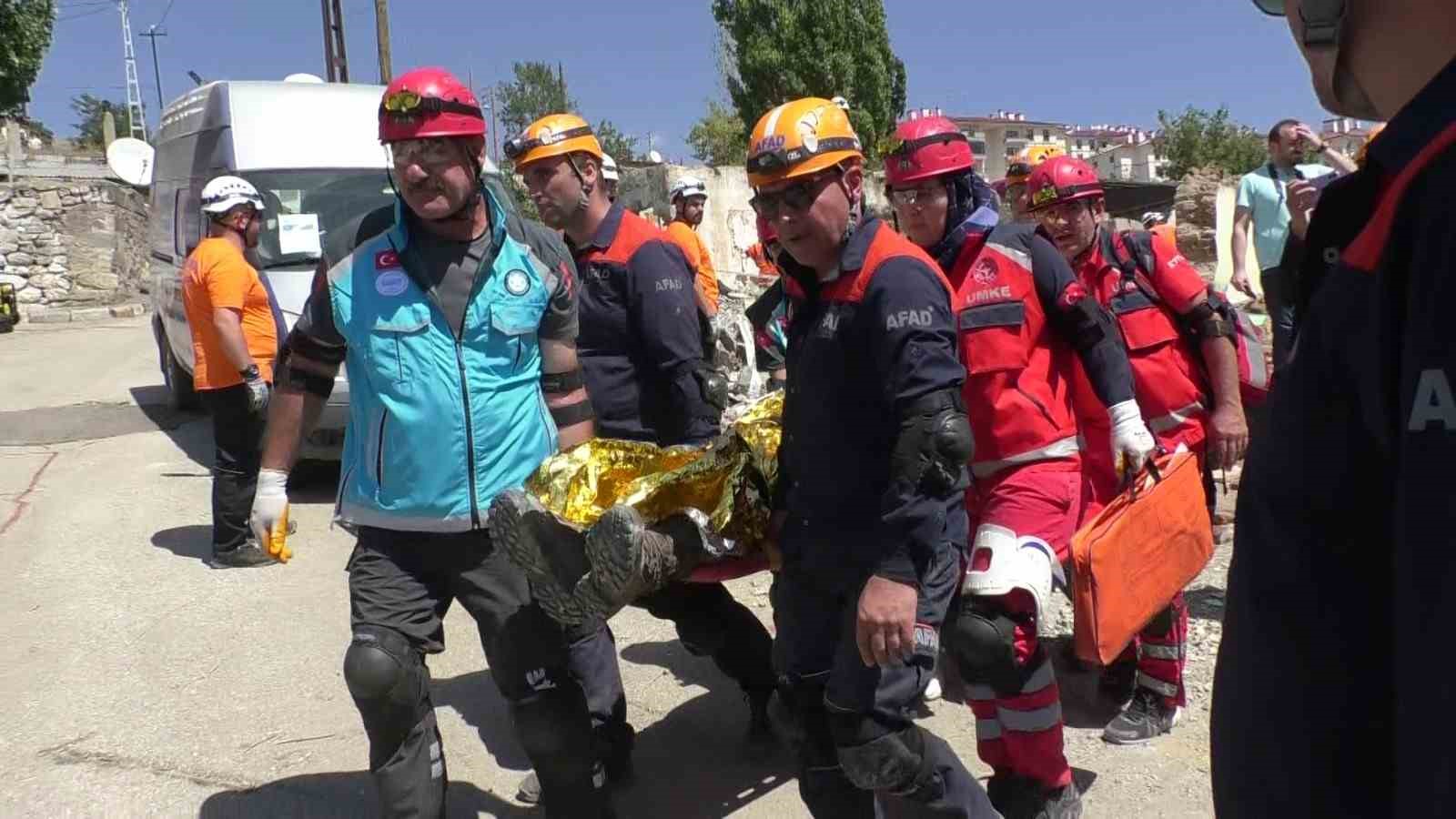 Erzurum’da gerçeğini aratmayan tatbikat