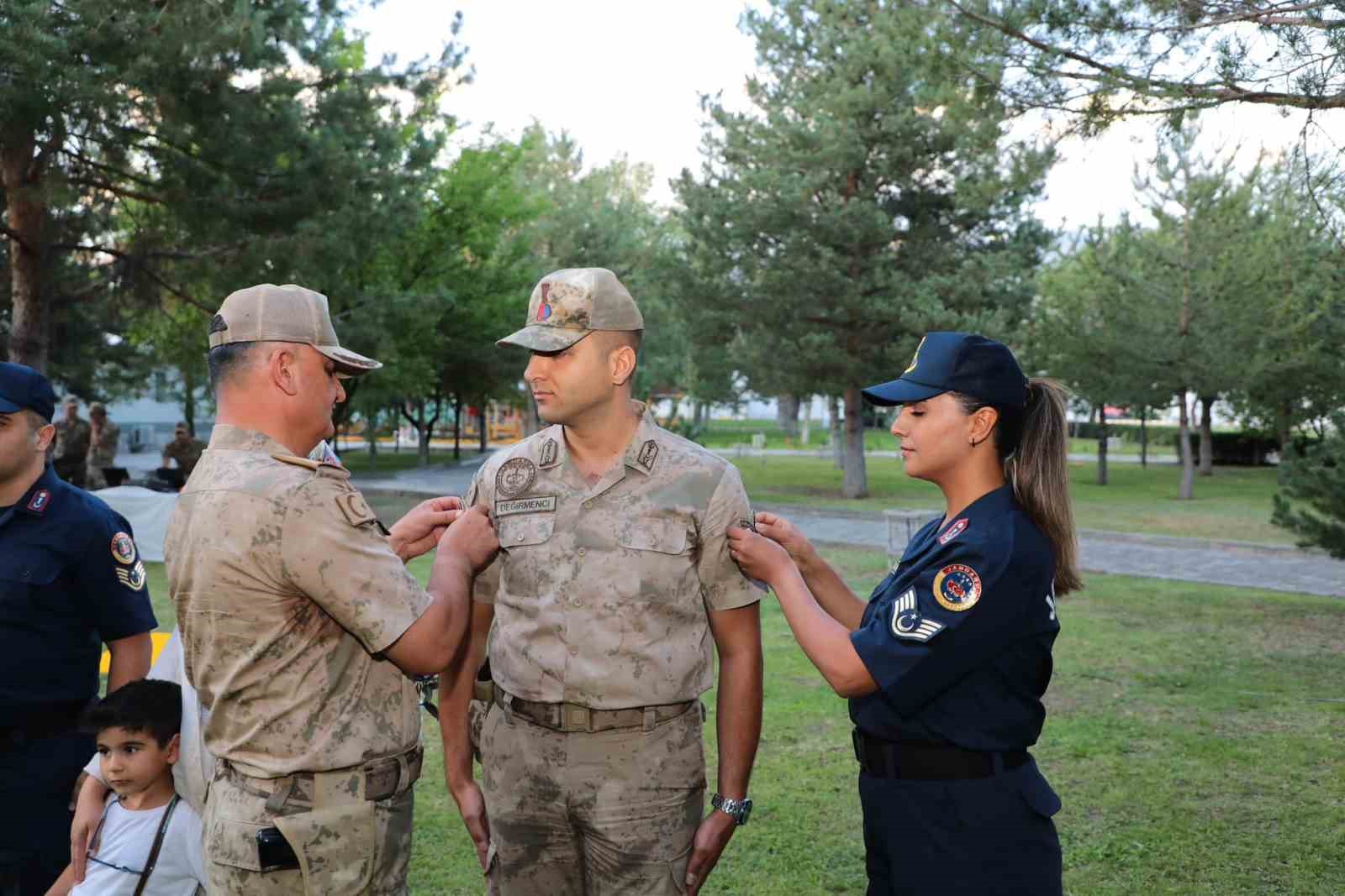 Jandarmada rütbe terfi töreni düzenlendi
