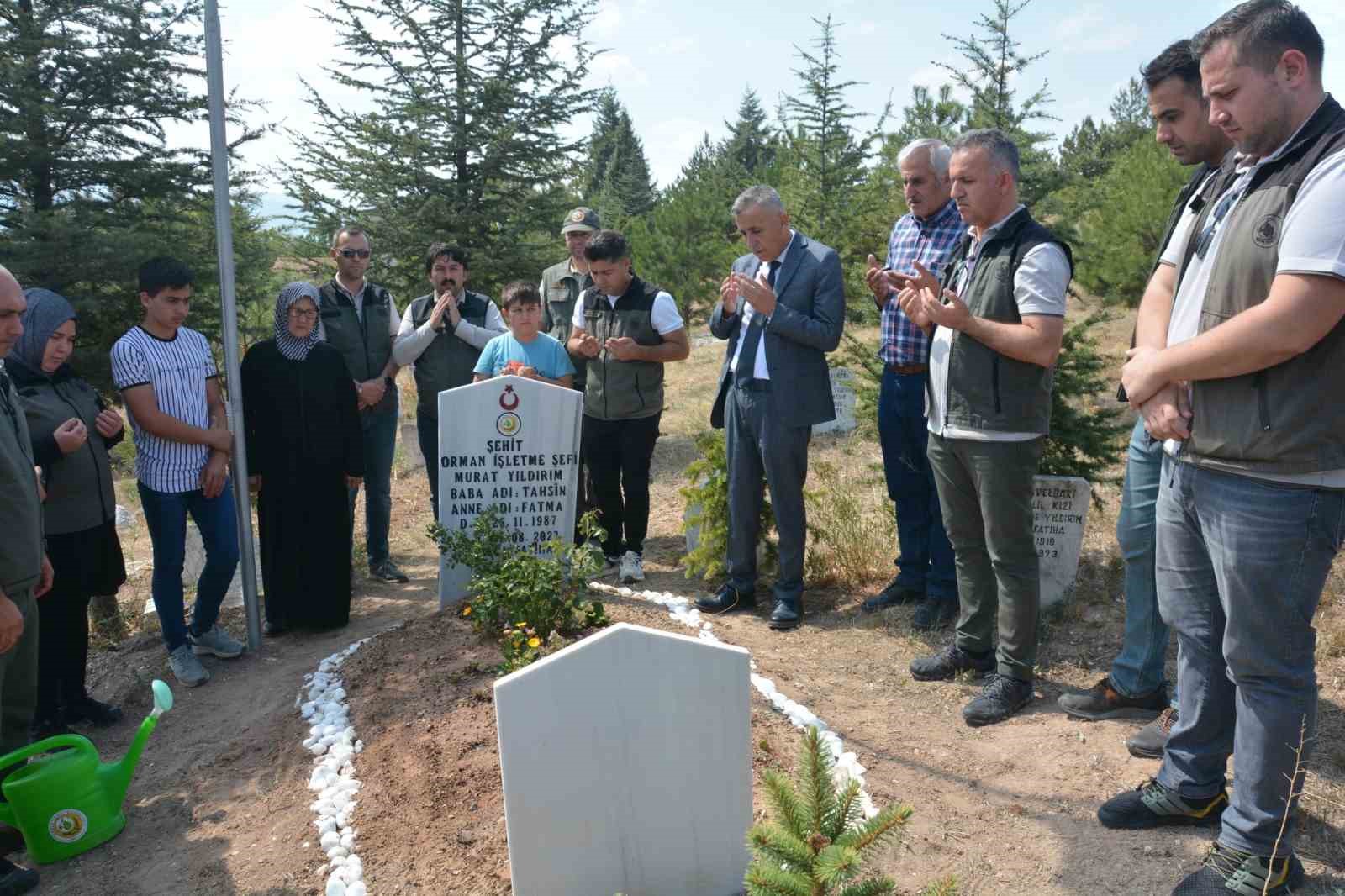 Kütahya’da orman şehitleri için mevlit okutuldu
