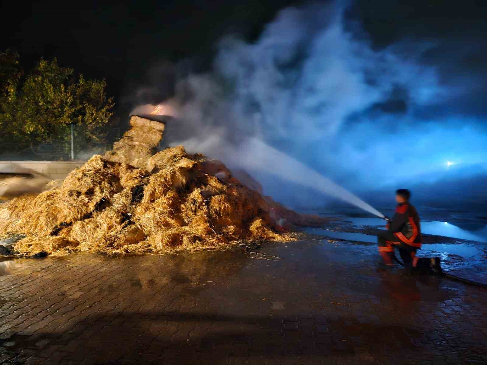 Malatya’daki samanlık yangını korkuttu
