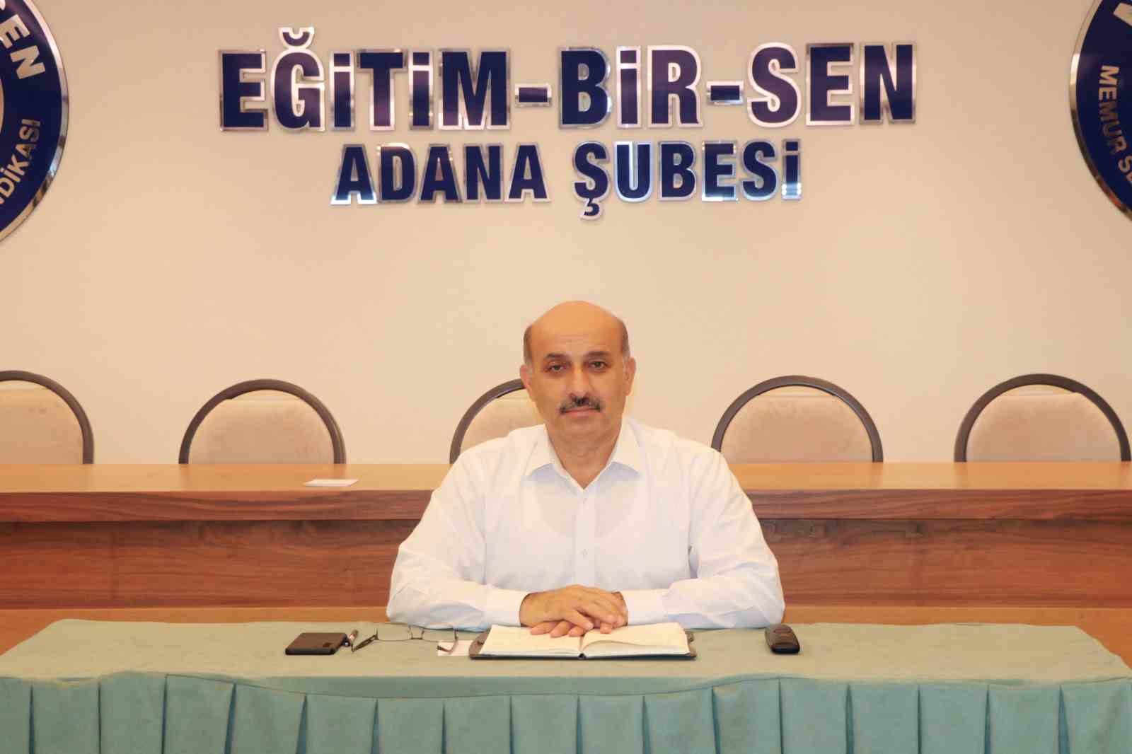Eğitim-Bir-Sen Adana Şube Başkanı Sarıgeçeli: "Boykot ürünler kantinlerde yer almamalı"