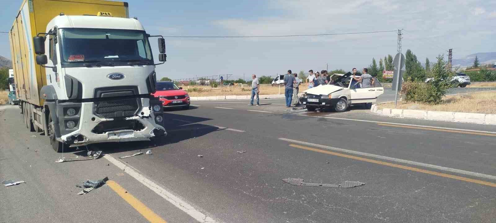 Elazığ’da trafik kazası: 1 yaralı