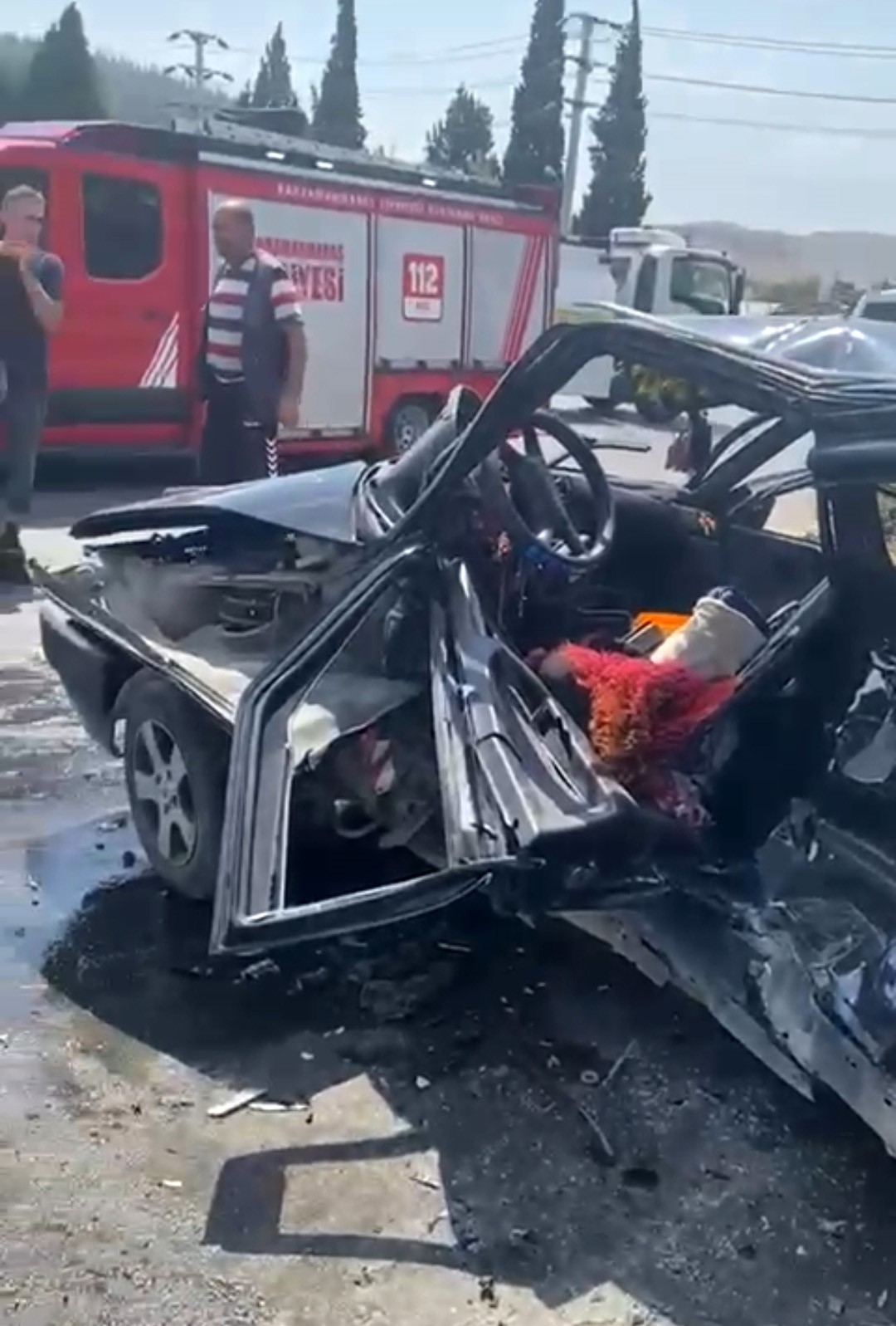 Kahramanmaraş&rsquo;ta trafik kazası g&uuml;venlik kamerasında
